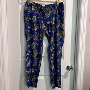 Paisley Printed Pleated Summer Pants